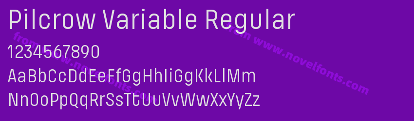 Pilcrow Variable RegularPreview Pilcrow Variable RegularPreview