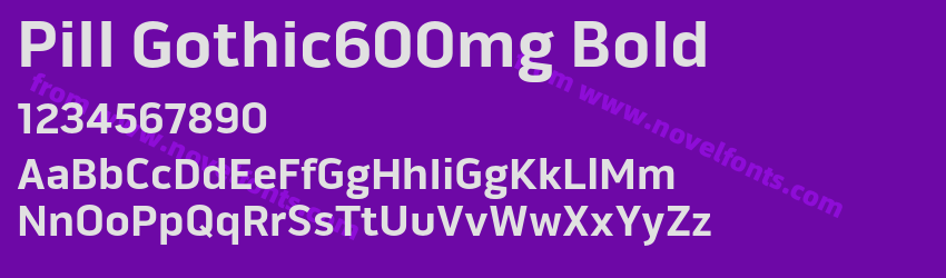 Pill Gothic600mg BoldPreview Pill Gothic600mg BoldPreview
