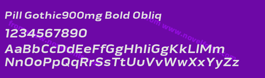 Pill Gothic900mg Bold ObliqPreview Pill Gothic900mg Bold ObliqPreview