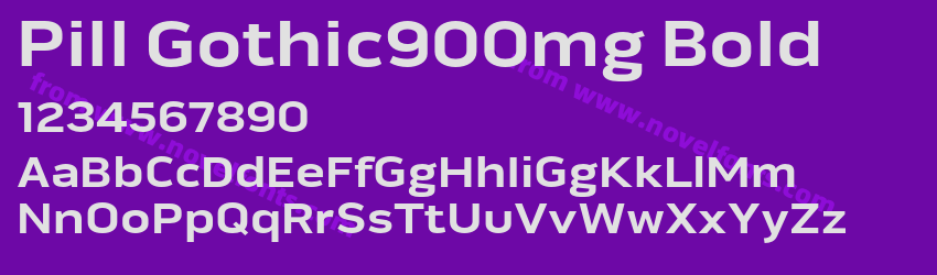 Pill Gothic900mg BoldPreview Pill Gothic900mg BoldPreview