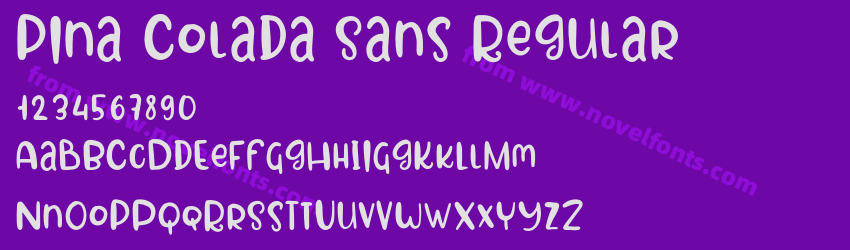 Pina Colada Sans RegularPreview Pina Colada Sans RegularPreview