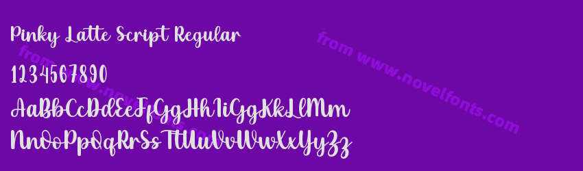 Pinky Latte Script RegularPreview Pinky Latte Script RegularPreview