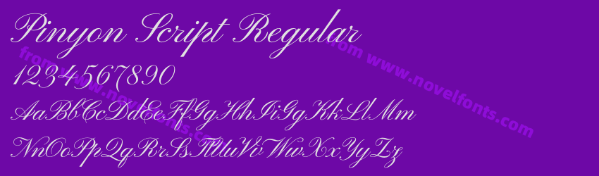 Pinyon Script RegularPreview Pinyon Script RegularPreview
