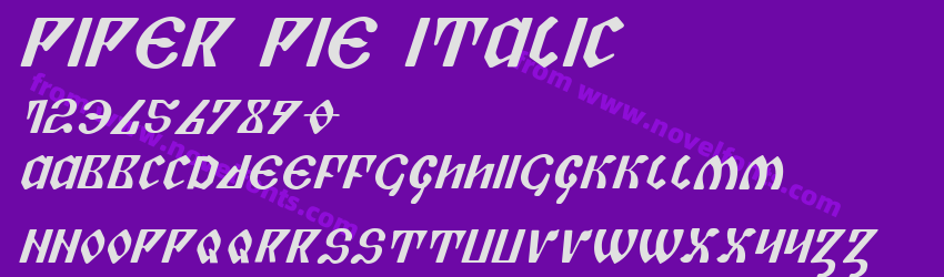 Piper Pie ItalicPreview Piper Pie ItalicPreview