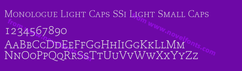 Monologue Light Caps SSi Light Small CapsPreview