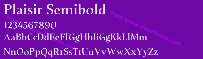 Plaisir SemiboldPreview Plaisir SemiboldPreview