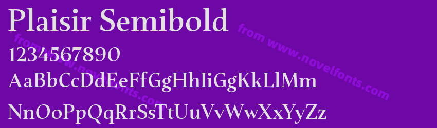 Plaisir SemiboldPreview Plaisir SemiboldPreview