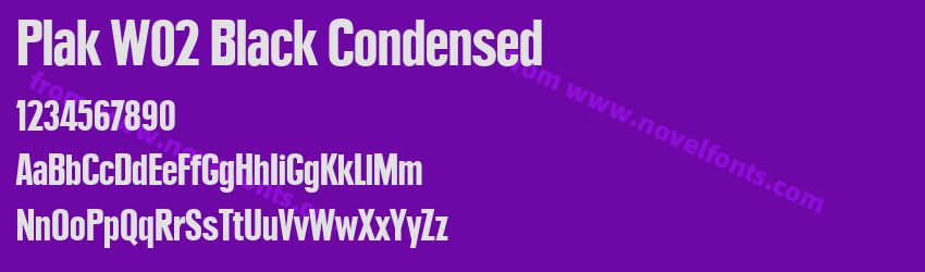 Plak W02 Black CondensedPreview Plak W02 Black CondensedPreview