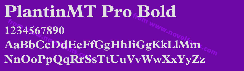 PlantinMT Pro BoldPreview PlantinMT Pro BoldPreview