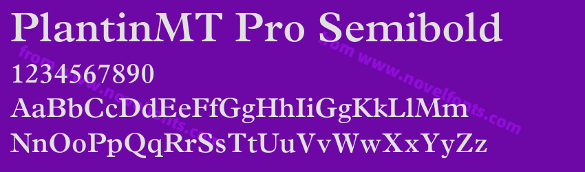 PlantinMT Pro SemiboldPreview PlantinMT Pro SemiboldPreview