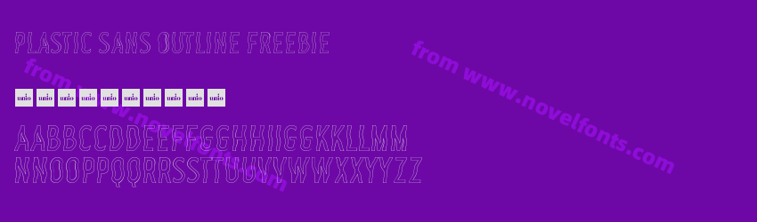 Plastic Sans Outline FreebiePreview Plastic Sans Outline FreebiePreview