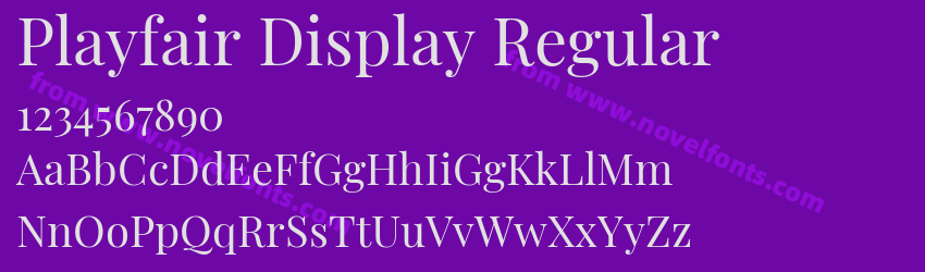 Playfair Display RegularPreview Playfair Display RegularPreview