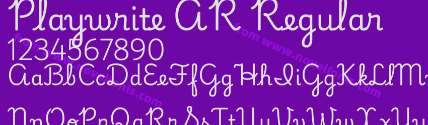 Playwrite AR RegularPreview Playwrite AR RegularPreview