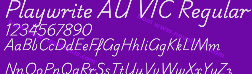 Playwrite AU VIC RegularPreview Playwrite AU VIC RegularPreview