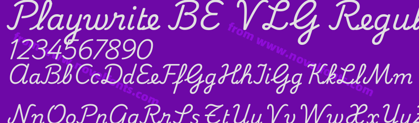 Playwrite BE VLG RegularPreview Playwrite BE VLG RegularPreview