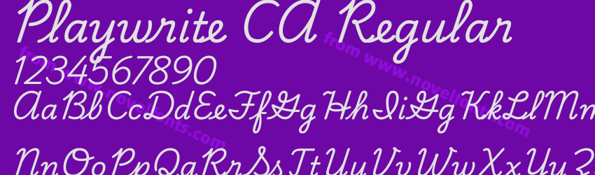 Playwrite CA RegularPreview Playwrite CA RegularPreview