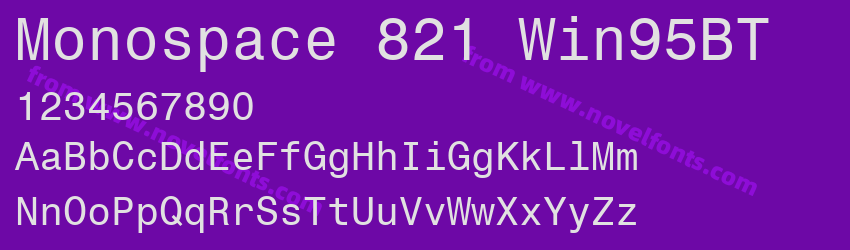 Monospace 821 Win95BTPreview