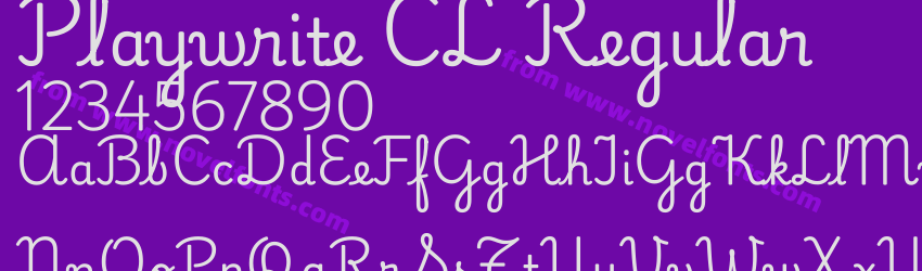 Playwrite CL RegularPreview Playwrite CL RegularPreview