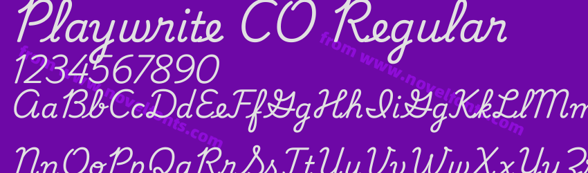 Playwrite CO RegularPreview Playwrite CO RegularPreview
