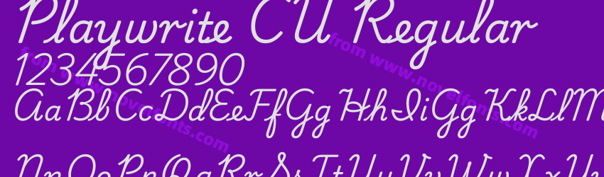 Playwrite CU RegularPreview Playwrite CU RegularPreview