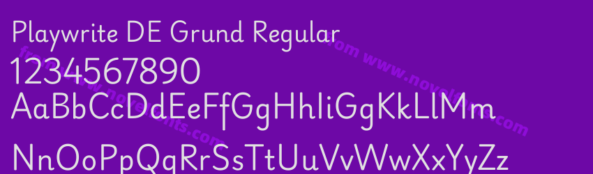 Playwrite DE Grund RegularPreview Playwrite DE Grund RegularPreview