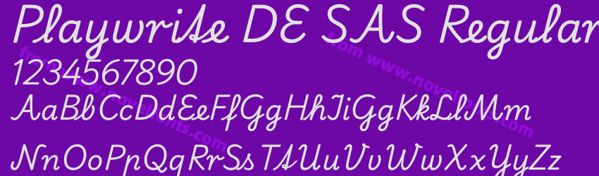 Playwrite DE SAS RegularPreview Playwrite DE SAS RegularPreview