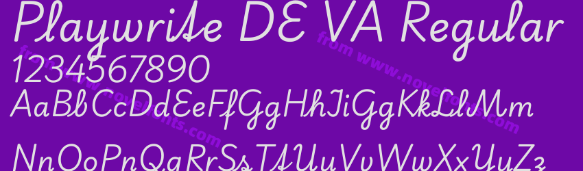 Playwrite DE VA RegularPreview Playwrite DE VA RegularPreview