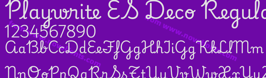 Playwrite ES Deco RegularPreview Playwrite ES Deco RegularPreview