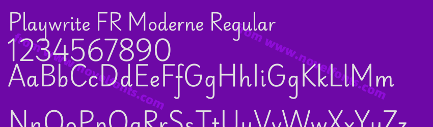 Playwrite FR Moderne RegularPreview Playwrite FR Moderne RegularPreview
