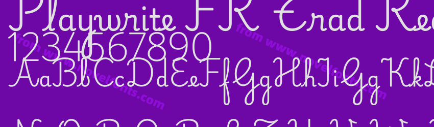 Playwrite FR Trad RegularPreview Playwrite FR Trad RegularPreview