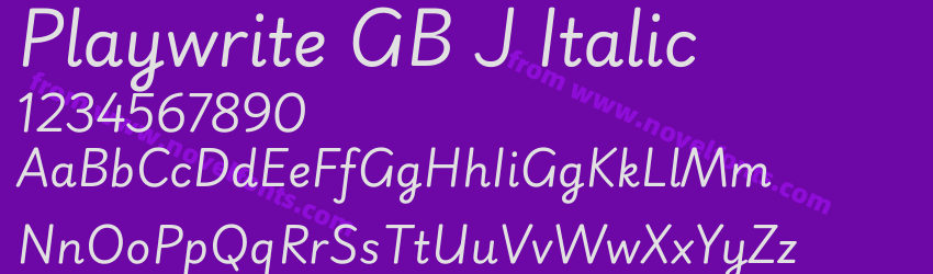 Playwrite GB J ItalicPreview Playwrite GB J ItalicPreview