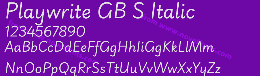 Playwrite GB S ItalicPreview