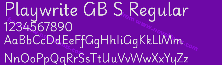 Playwrite GB S RegularPreview Playwrite GB S RegularPreview