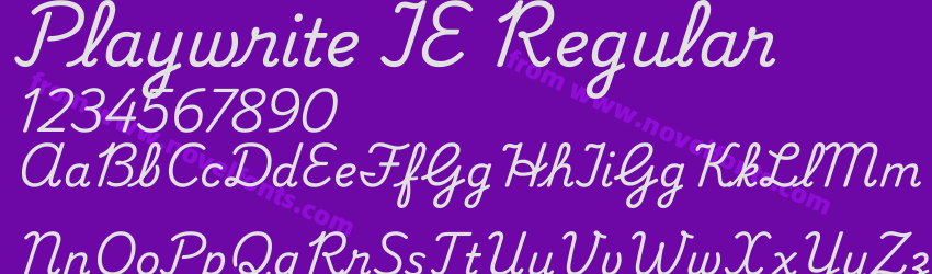 Playwrite IE RegularPreview Playwrite IE RegularPreview