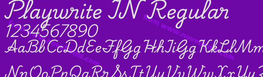 Playwrite IN RegularPreview Playwrite IN RegularPreview