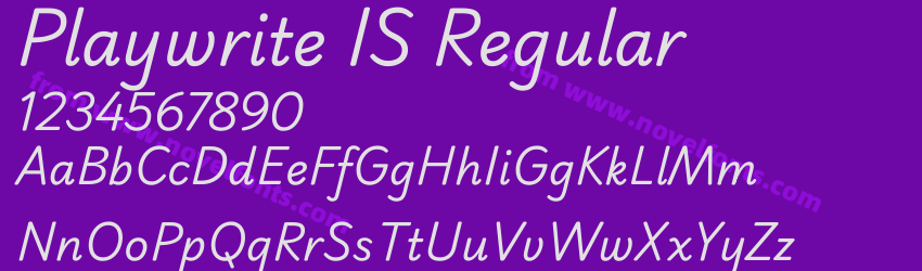 Playwrite IS RegularPreview Playwrite IS RegularPreview