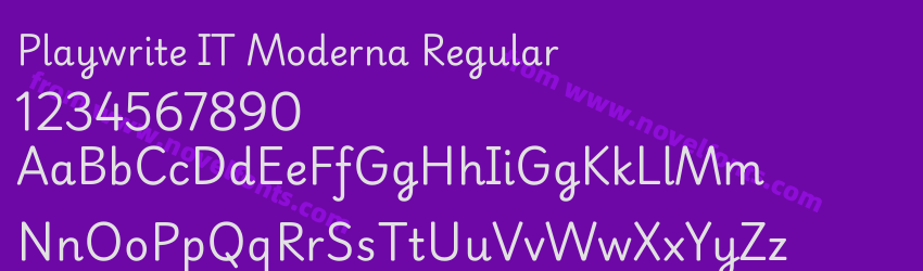 Playwrite IT Moderna RegularPreview Playwrite IT Moderna RegularPreview