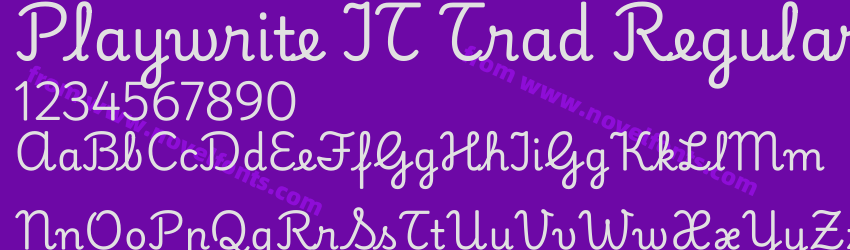 Playwrite IT Trad RegularPreview Playwrite IT Trad RegularPreview