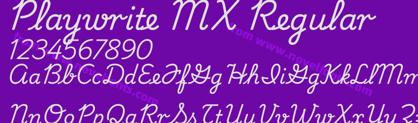 Playwrite MX RegularPreview Playwrite MX RegularPreview