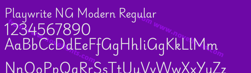 Playwrite NG Modern RegularPreview Playwrite NG Modern RegularPreview