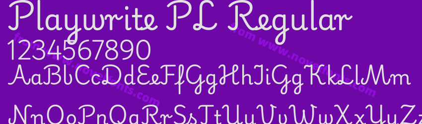 Playwrite PL RegularPreview Playwrite PL RegularPreview