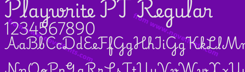 Playwrite PT RegularPreview Playwrite PT RegularPreview