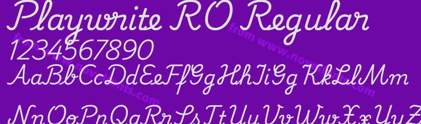 Playwrite RO RegularPreview Playwrite RO RegularPreview
