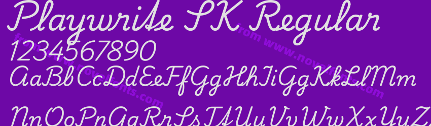 Playwrite SK RegularPreview Playwrite SK RegularPreview