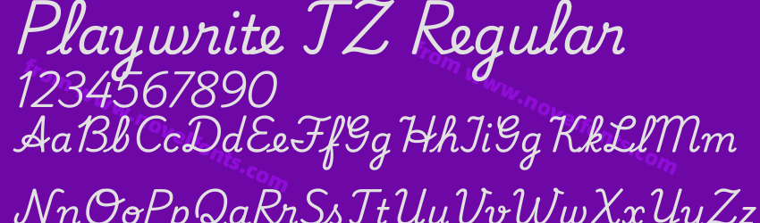 Playwrite TZ RegularPreview Playwrite TZ RegularPreview