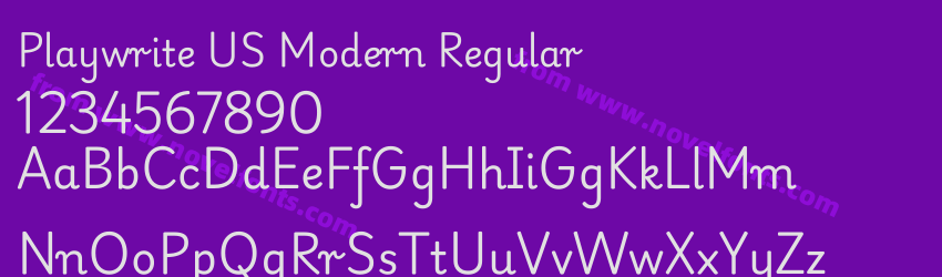 Playwrite US Modern RegularPreview Playwrite US Modern RegularPreview