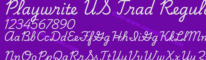 Playwrite US Trad RegularPreview Playwrite US Trad RegularPreview