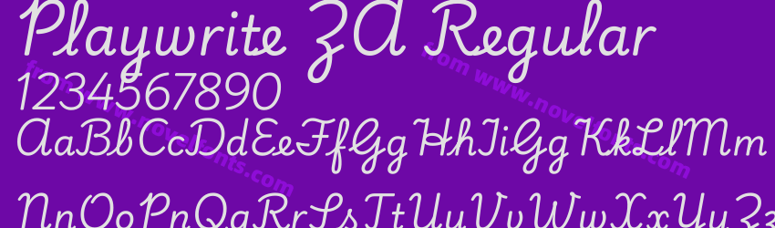 Playwrite ZA RegularPreview Playwrite ZA RegularPreview