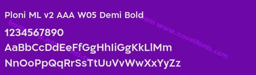 Ploni ML v2 AAA W05 Demi BoldPreview Ploni ML v2 AAA W05 Demi BoldPreview