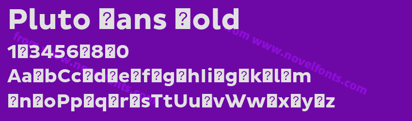 Pluto Sans BoldPreview Pluto Sans BoldPreview